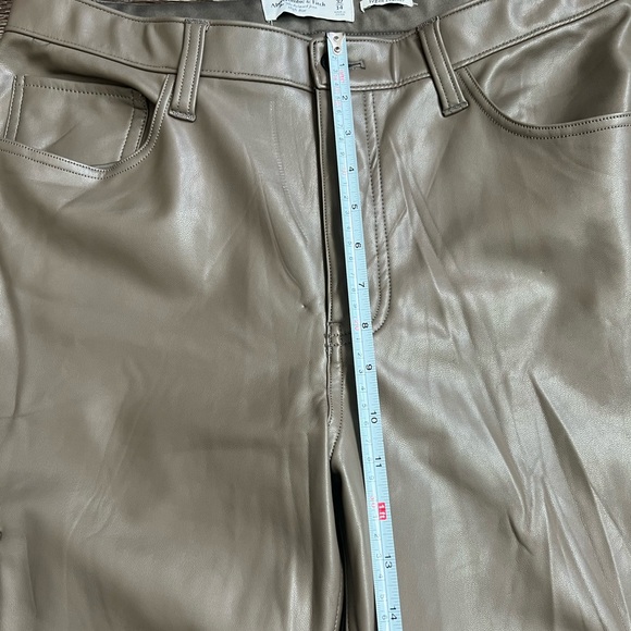 Abercrombie & fitch the 90s relaxed jean high rise vegan leather - Picture 7 of 8